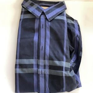 Burberry men’s button up dress shirt 17.5 44